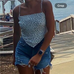 Abercrombie & Fitch tie scarf top size small